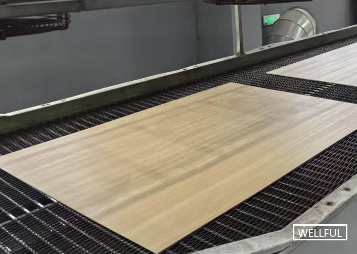 木造型SPC板床 水冷却処理と構造 耐用層/印刷層/ベース層