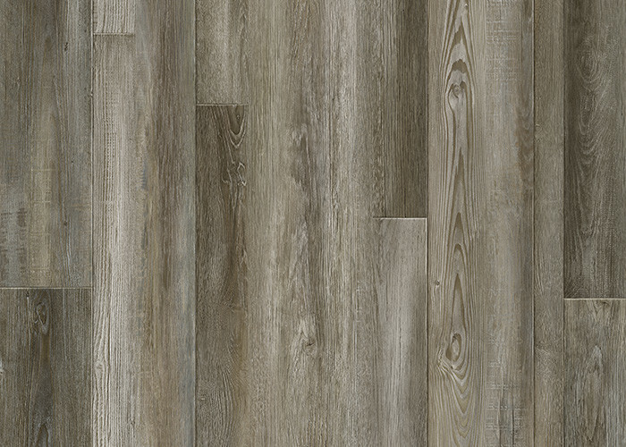 パターンのような安定した印刷の美しい木に床を張る着色された灰色ポリ塩化ビニールを滑らかにして下さい